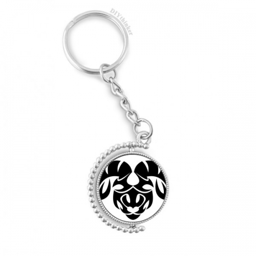 constellation aries zodiac symbol rotatable keyholder disc accessories chain clip constellation aries zodiac symbol rotatable keyholder disc accessories chain clip