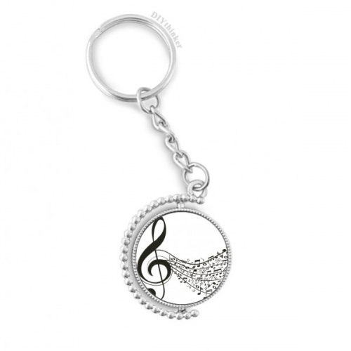 flappg music notes treble clef rotatable keyholder disc accessories chain clip flappg music notes treble clef rotatable keyholder disc accessories chain clip