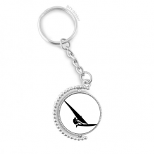 运动员帆船冲浪运动 旋转汽车钥匙扣挂件礼物