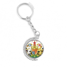 uk national emblem country symbol rotatable keyholder  disc accessories chain clip