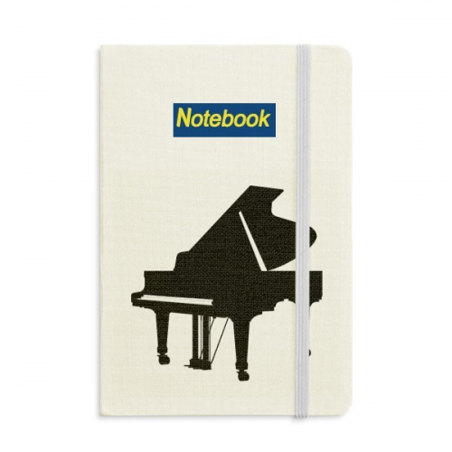 Piano Classical Music Instrument Pattern Notebook Office Classic Hardcover Journal Diary A5