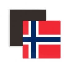 norway national flag eu country square ceracs fridge magnet keepsake memento