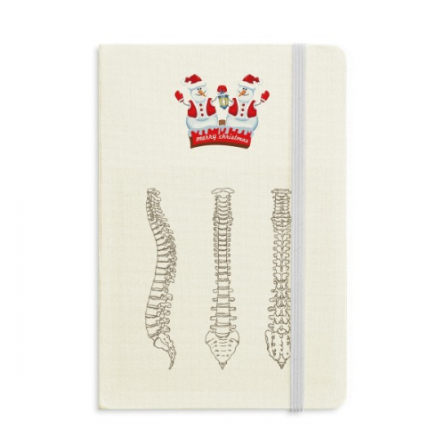 Skeleton Sketch Spine Human mas Snowman Notebook Thick Hardcover