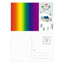 Gradient LGBT Rainbow mas Winter Postcard Thanks Card Mailing 20pcs Gradient LGBT Rainbow mas Winter Postcard Thanks Card Mailing 20pcs