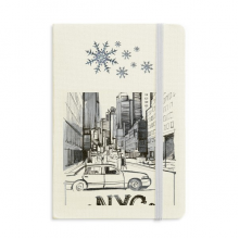 nyc love new york city amelandscape notebook thick journal snowflakes winter