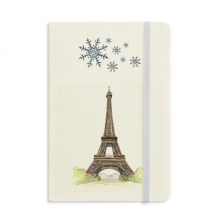 Paris Eiffel Tower in France Notebook Thick Journal Snowflakes Winter Paris Eiffel Tower in France Notebook Thick Journal Snowflakes Winter