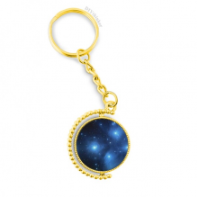 blue starry stars metal connector key chain accessory en keyholder blue starry stars metal connector key chain accessory en keyholder