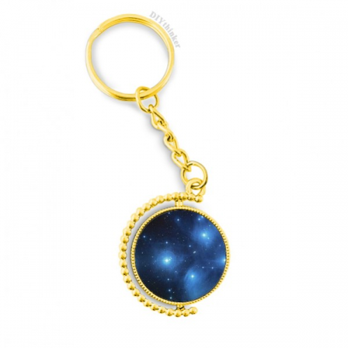 blue starry stars metal connector key chain  accessory en keyholder