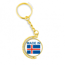  iceland country love metal connector key chain  accessory en keyholder
