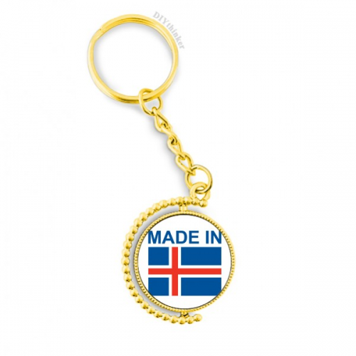  iceland country love metal connector key chain  accessory en keyholder