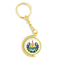 san salvador el salvador national emblem metal connector key chain  accessory en keyholder
