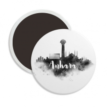 Ankara Turkey Landmark Ink City Painting Round Ceracs Fridge Magnet Keepsake Decoration Ankara Turkey Landmark Ink City Painting Round Ceracs Fridge Magnet Keepsake Decoration