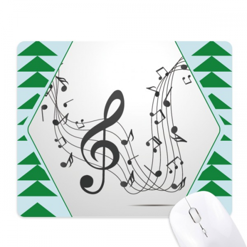 Flappg Black Music Notes Mouse Pad Green Pine Tree Rubber Mat Flappg Black Music Notes Mouse Pad Green Pine Tree Rubber Mat