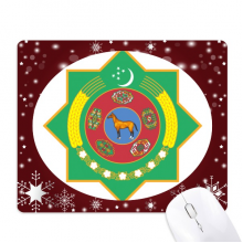 土库曼斯坦亚洲国徽 游戏办公叶子橡胶鼠标垫