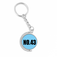lucky no.43 number name rotatable accessory key chain decoration keyholder lucky no.43 number name rotatable accessory key chain decoration keyholder