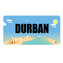 Durban South Africa City License Plate Tag Metal Car Auto Decoration