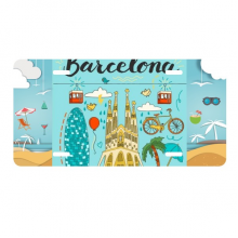 Barcelona Spanish Sagrada Falia License Plate Car Decoration Beach Sea Holiday