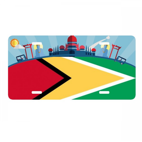 guyana national flag south amecountry license plate car decoration thailand phuket guyana national flag south amecountry license plate car decoration thailand phuket