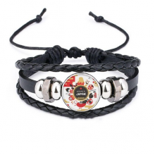 welcome to japan japanese style sushi bracelet braided leather woven  wristband
