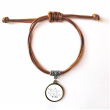 no  is youer than you dr. bracelet leather hide  wristband brown jewelry 
