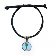 introvert cactus bracelet leather wristband black jewelry introvert cactus bracelet leather wristband black jewelry