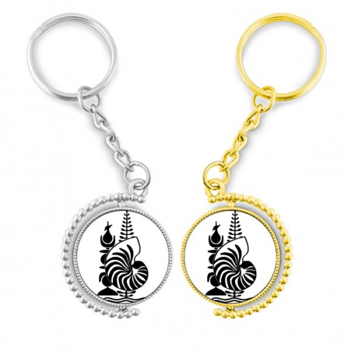 new caledonia national emblem rotating rotating key chain accessory couple keyholder new caledonia national emblem rotating rotating key chain accessory couple keyholder