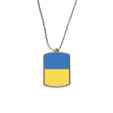 ukraine national flag eu country stainless steel chain dog tag pendant pet necklace