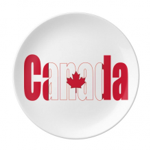 Canada Country Flag Name Plate Decorative Porcelain Salver Tableware Dinner Dish