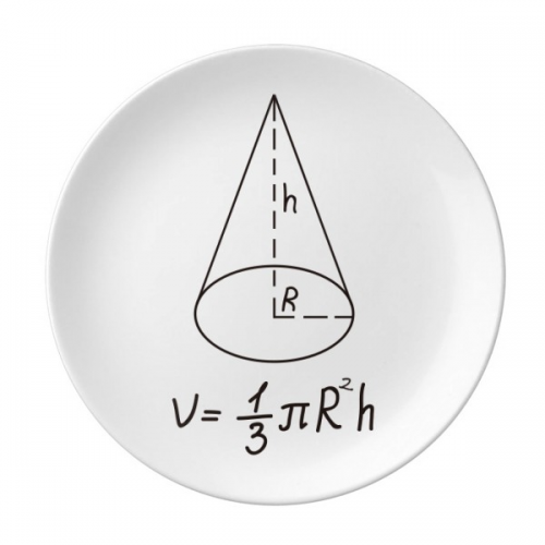 math kowledge circular c volume plate decorative porcelain salver tableware dinner dish