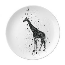 Mexican Giraffe Simple Black And White Plate Decorative Porcelain Salver Tableware Dinner Dish