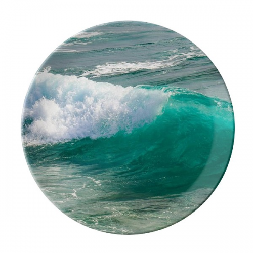 Spray Water Sea Wave Science Nature Picture Plate Decorative Porcelain Salver Tableware Dinner Dish