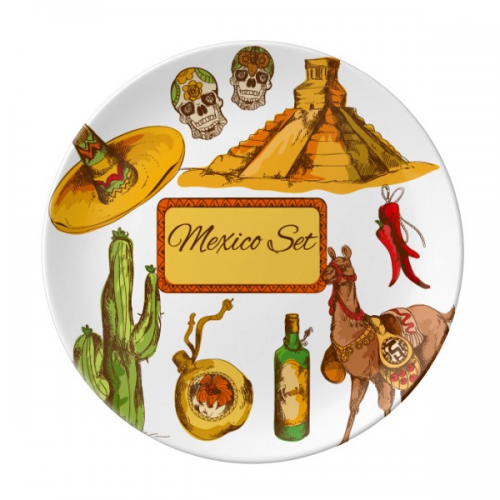 sombrero mexico pyradmexican plate decorative porcelain salver tableware dinner dish sombrero mexico pyradmexican plate decorative porcelain salver tableware dinner dish