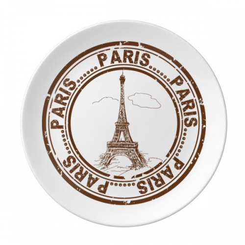 Paris France Eiffel Tower Classic Country City Plate Decorative Porcelain Salver Tableware Dinner Dish Paris France Eiffel Tower Classic Country City Plate Decorative Porcelain Salver Tableware Dinner Dish