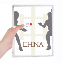 china sports table tennis smash notebook loose  diary refillable journal statiry