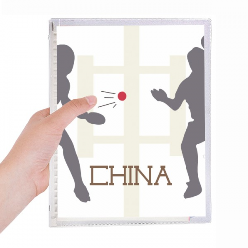 china sports table tennis smash notebook loose  diary refillable journal statiry