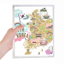 south korea map love travel notebook loose diary refillable journal statiry south korea map love travel notebook loose diary refillable journal statiry