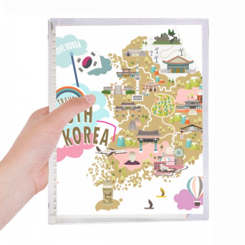 south korea map love travel notebook loose diary refillable journal statiry south korea map love travel notebook loose diary refillable journal statiry
