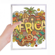 african aboriginal art pattern tribal notebook loose  diary refillable journal statiry