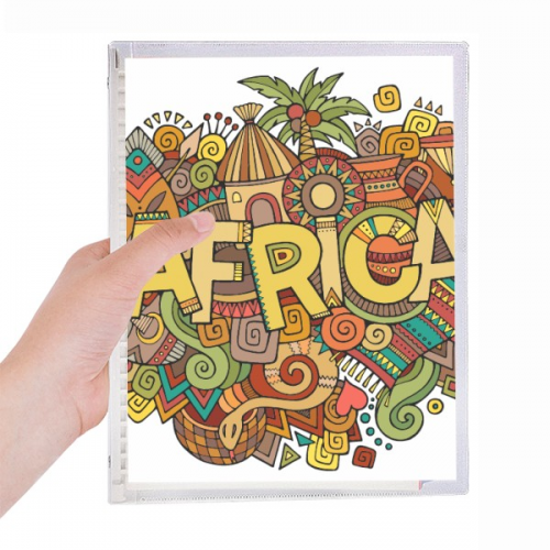 african aboriginal art pattern tribal notebook loose  diary refillable journal statiry