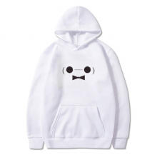 可爱颜文字卡通人物大白 卫衣抓绒连帽衫衣服装运动