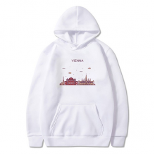 Vienna Austria Flat Landmark Pattern Sweatshirt Pullover Fleece Hoodie Sweater Sport