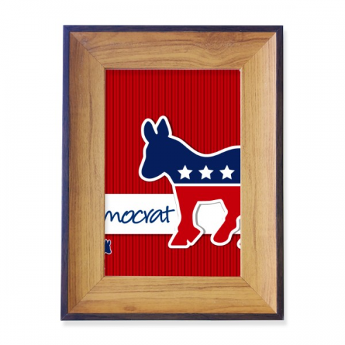 amedonkey emblem democrat photo frame exhibition display art desktop painting