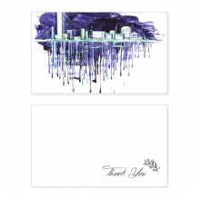 night starry modern city watercolor thank you card birthday paper greeting wedding appreciation night starry modern city watercolor thank you card birthday paper greeting wedding appreciation
