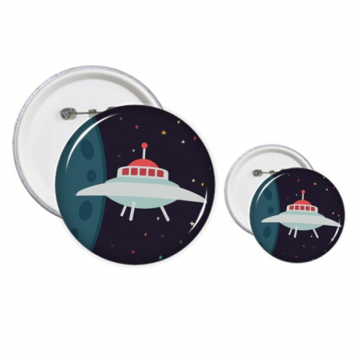 Universe And Alien UFO Pins  Badge Button Design Kit Craft Sets