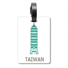 Taiwan Attractions 101 Building Travel Suitcase Bag Tag Luggage Card Hanging Scutcheon Label