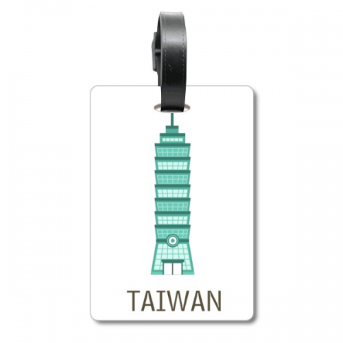 Taiwan Attractions 101 Building Travel Suitcase Bag Tag Luggage Card Hanging Scutcheon Label Taiwan Attractions 101 Building Travel Suitcase Bag Tag Luggage Card Hanging Scutcheon Label