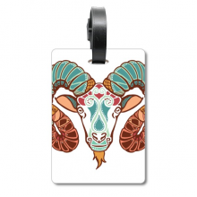 Aries Constellation Zodiac Symbol Suitcase Bag Tag Luggage Card Hanging Scutcheon Label
