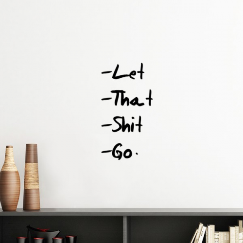 Let That  Go Funny Quote Vinyl Wall Decoration Sticker Poster Wallpaper Decal Self Adhesive