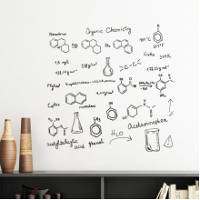Organic Chestry Molecular Atoc Structure Vinyl Wall Decoration Sticker Poster Wallpaper Decal Self Adhesive