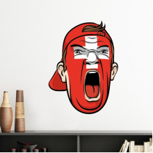Switzerland Flag Makeup Screang Cap Vinyl Wall Decoration Sticker Poster Wallpaper Decal Self Adhesive Switzerland Flag Makeup Screang Cap Vinyl Wall Decoration Sticker Poster Wallpaper Decal Self Adhesive